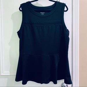 Merona Peplum Tank Sheer Panels